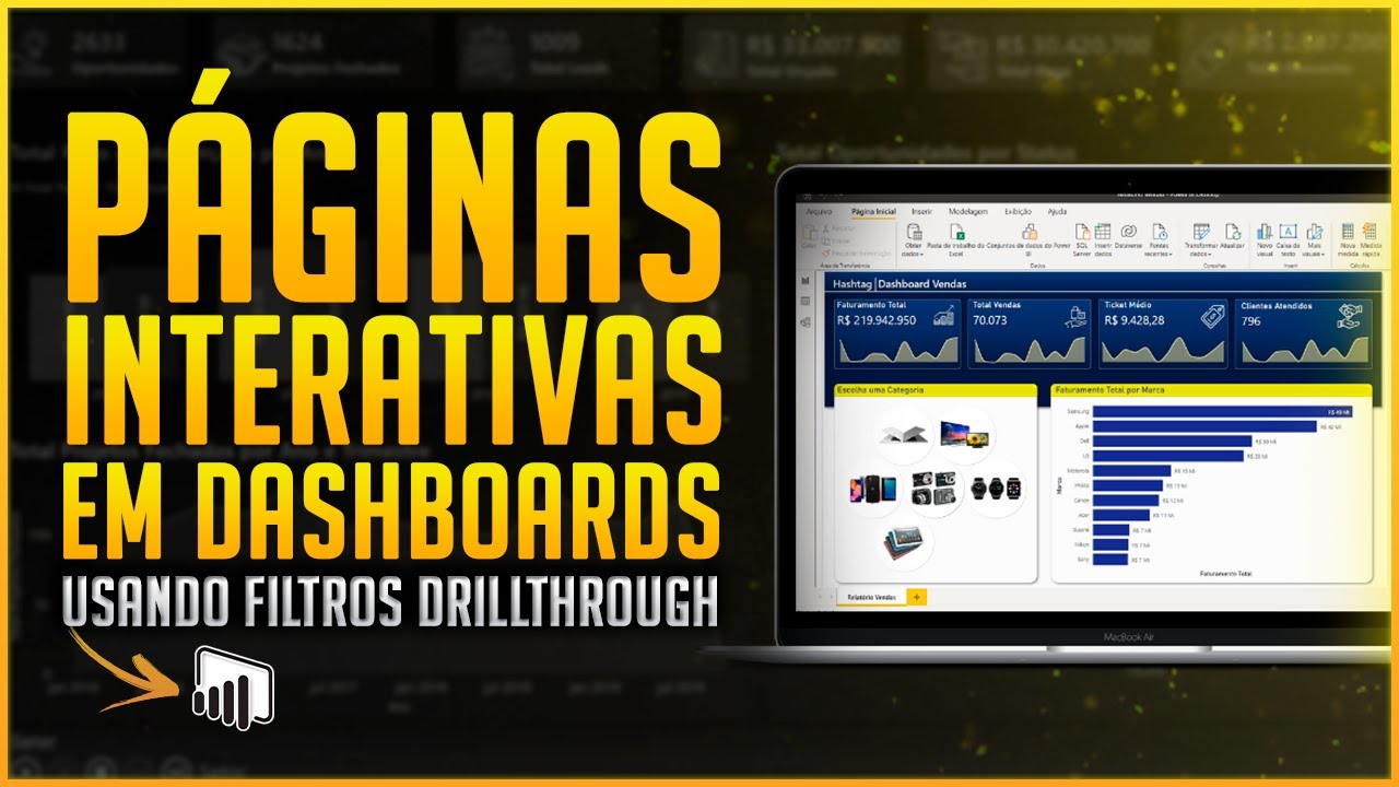 Páginas de Dashboards Interativas no Power BI [Filtro Drill Through]