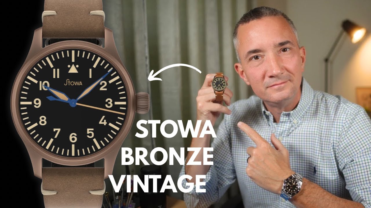 Stowa Flieger Bronze Vintage 36 - Best Bronze Pilots Watch!