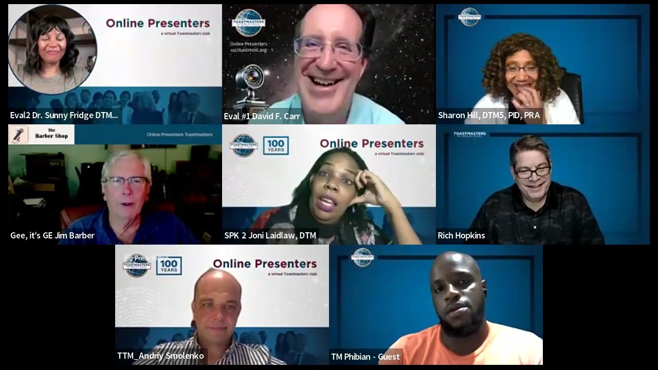 Guest Comments - Online Presenters Toastmasters