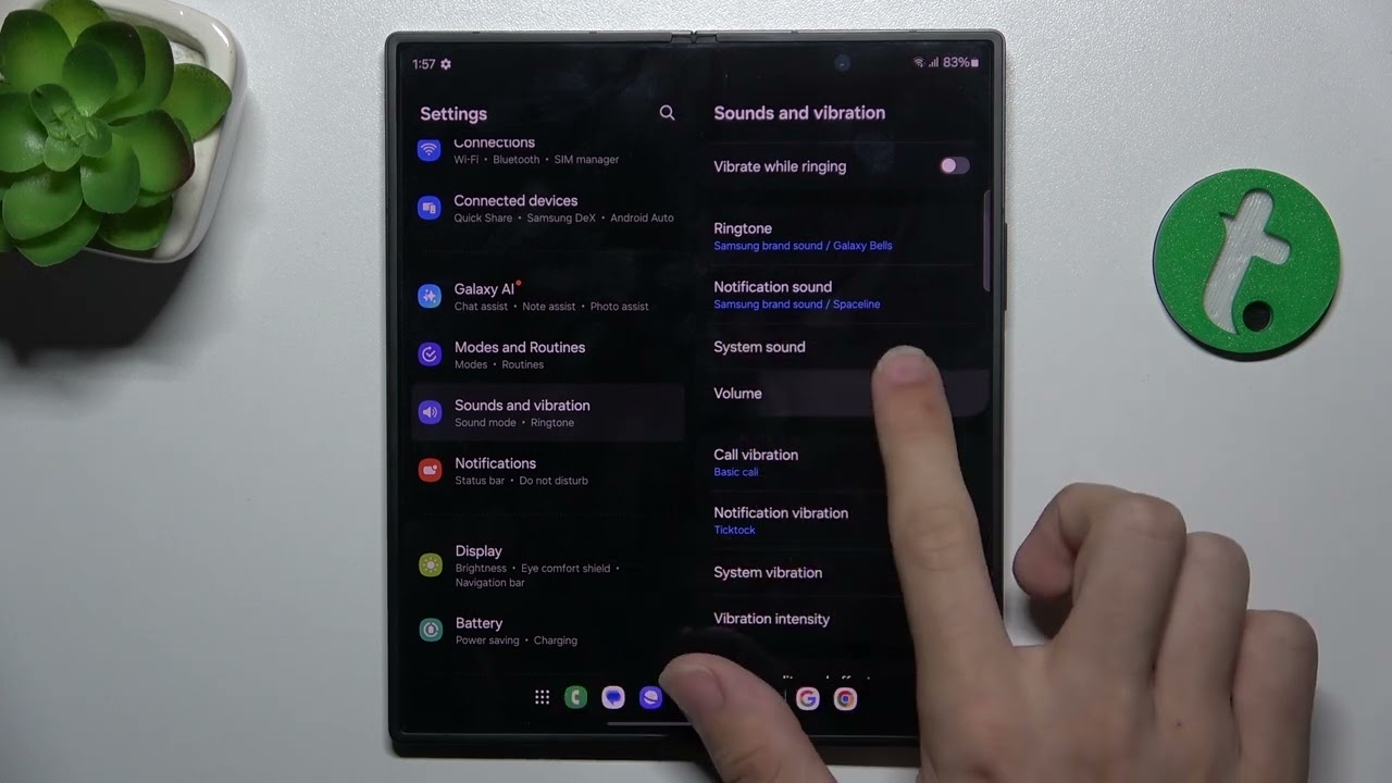 Samsung Galaxy Z Fold 6 &mdash; как найти и управлять настройками звука