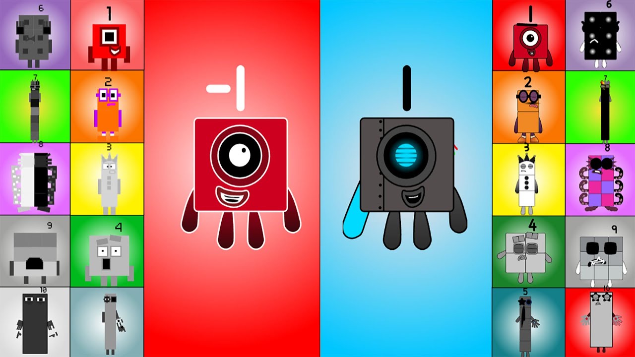 Experience the Mashup Negative Numberblocks Band  1 - 10 vs Numberblocks Band Retro