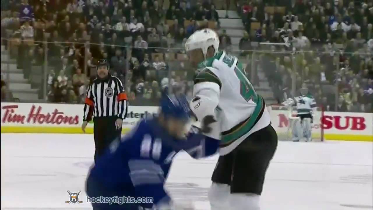 Jody Shelley vs Colton Orr Feb 8, 2010