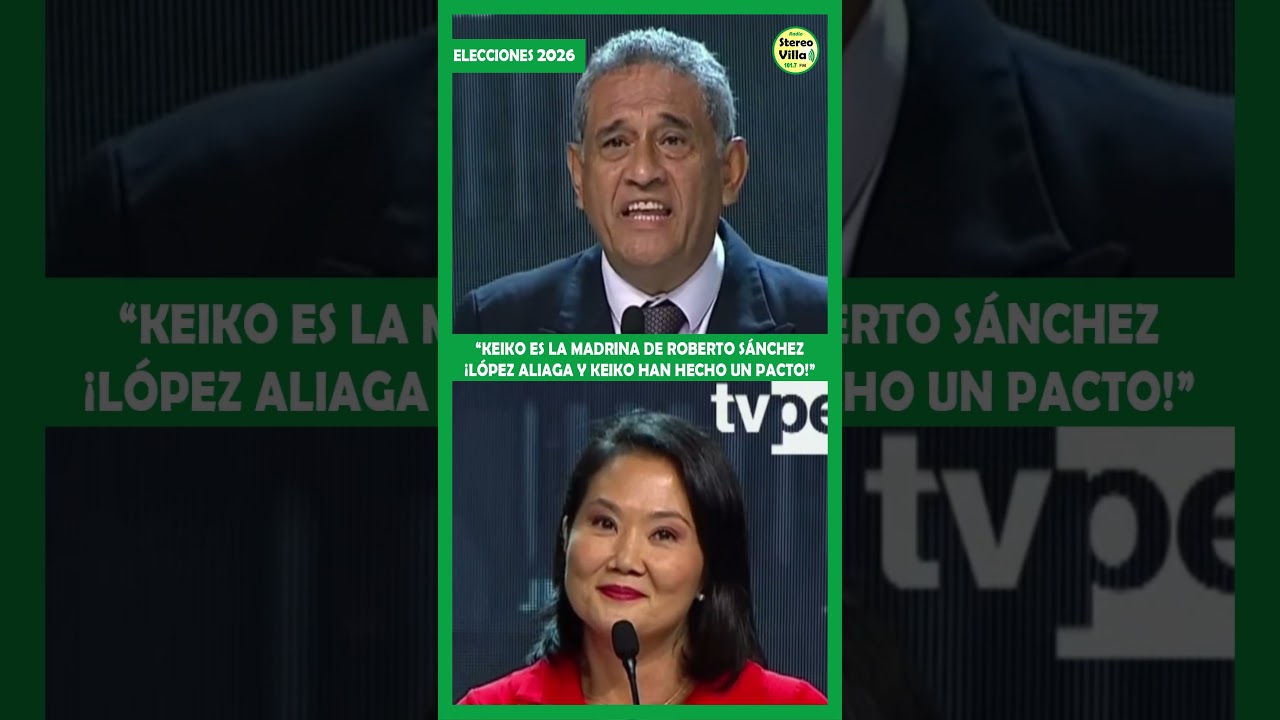GUEVARA: KEIKO es la MADRINA de ROBERTO S&Aacute;NCHEZ | DEBATE PRESIDENCIAL 2026