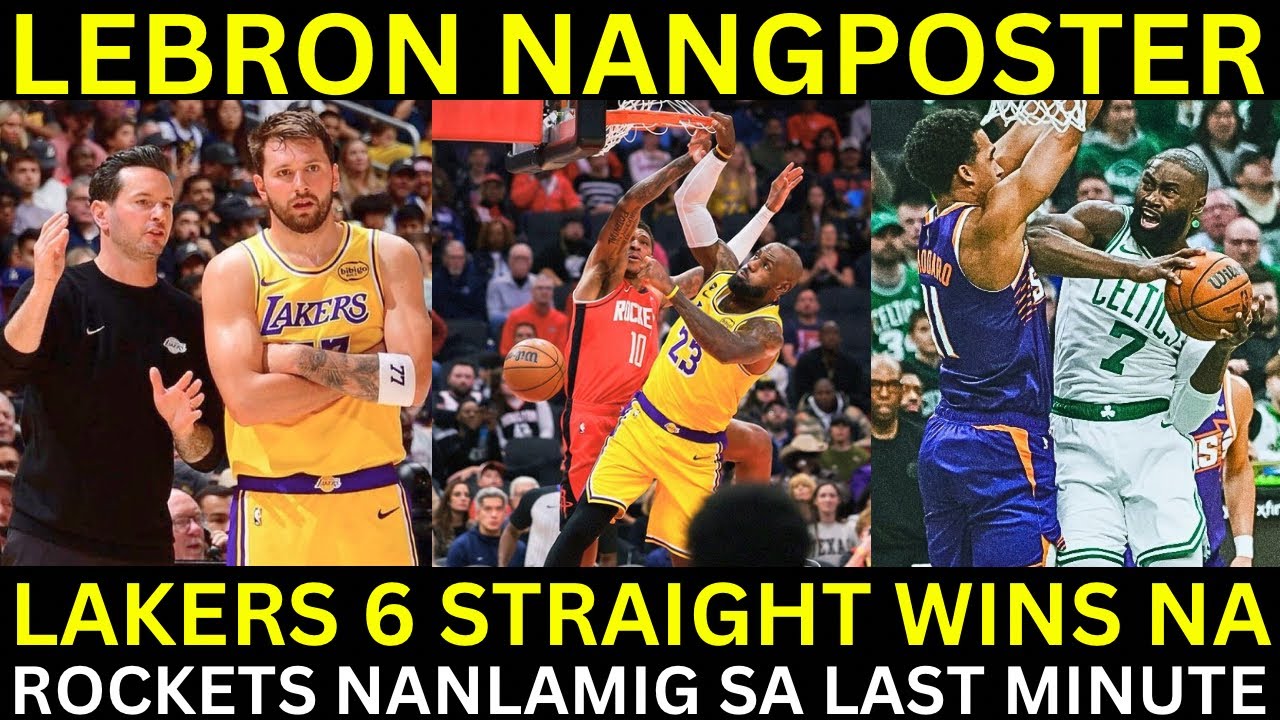 41 Year Old Lebron NANGPOSTER pa! Lakers 6 Straight Wins na! | Tatum at Brown NANGUNA