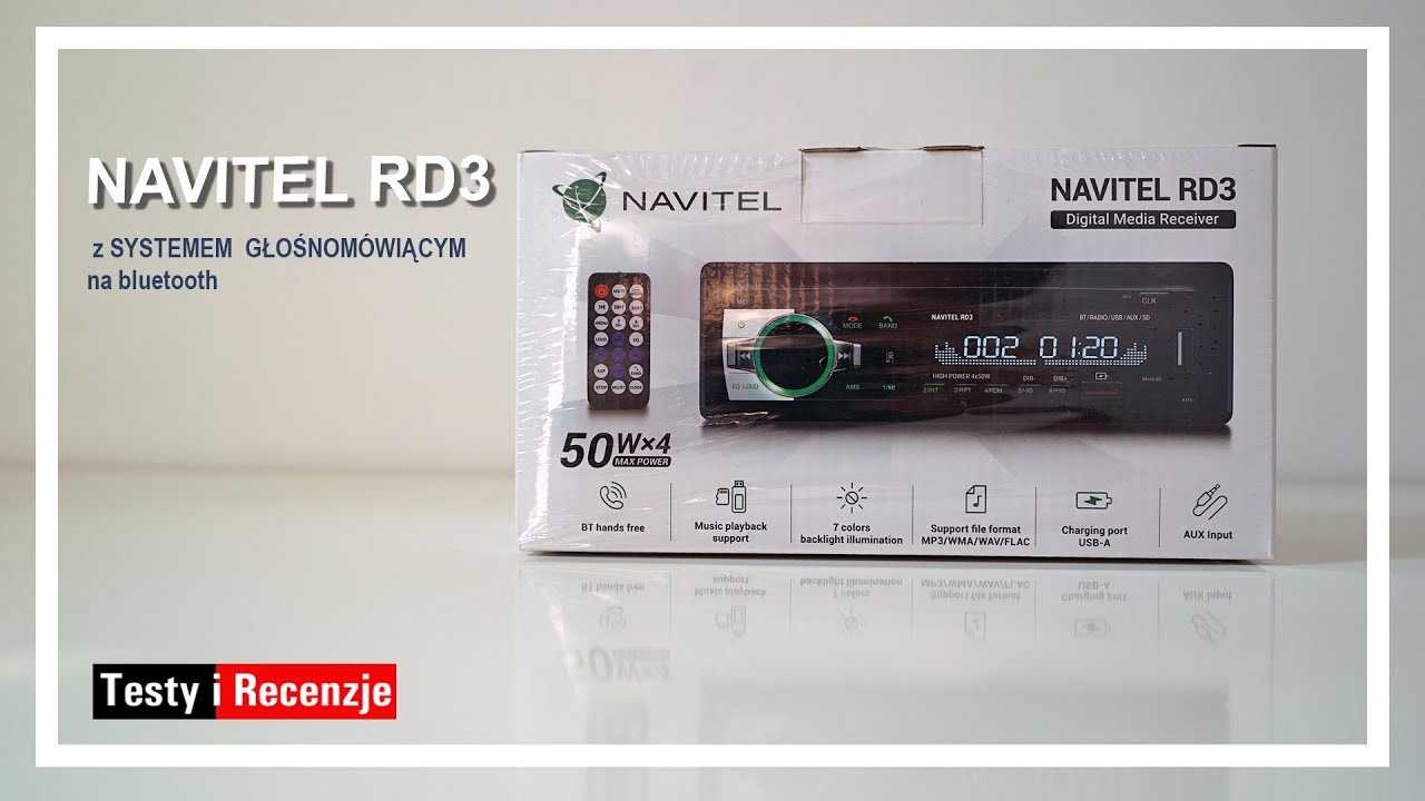 Test radia samochodowego NAVITEL RD3 z bluetooth