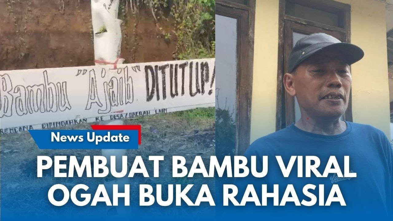 PEMBUAT BAMBU VIRAL Cianjur Buka Suara: Ungkap Karya Seni Tapi Kesal Disebut Benda Keramat