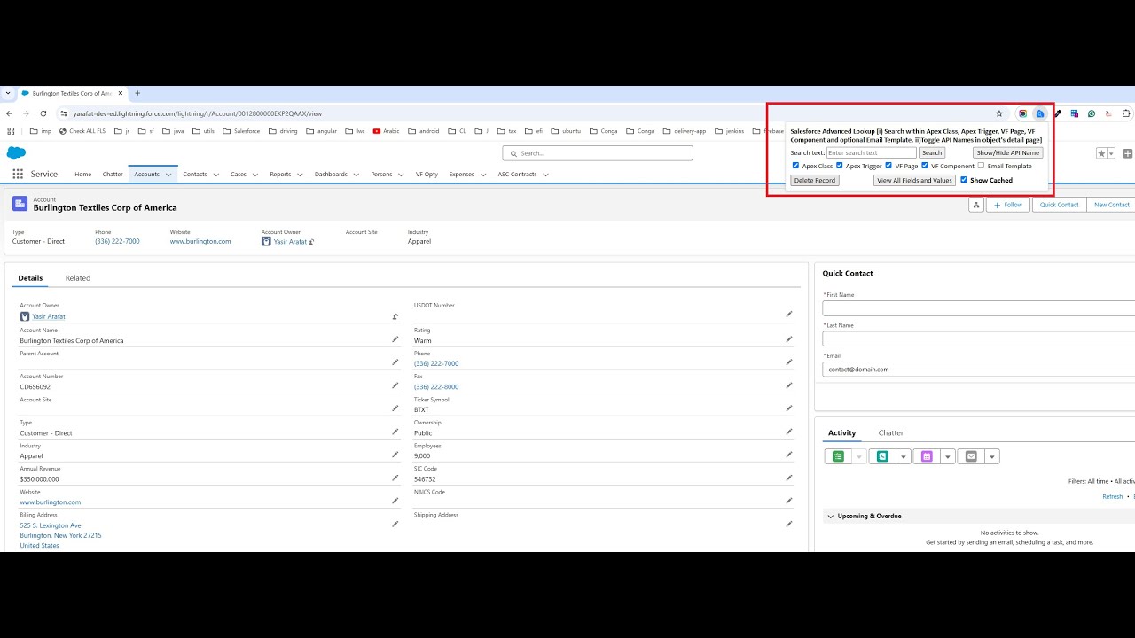 Salesforce Advanced Search Plugin