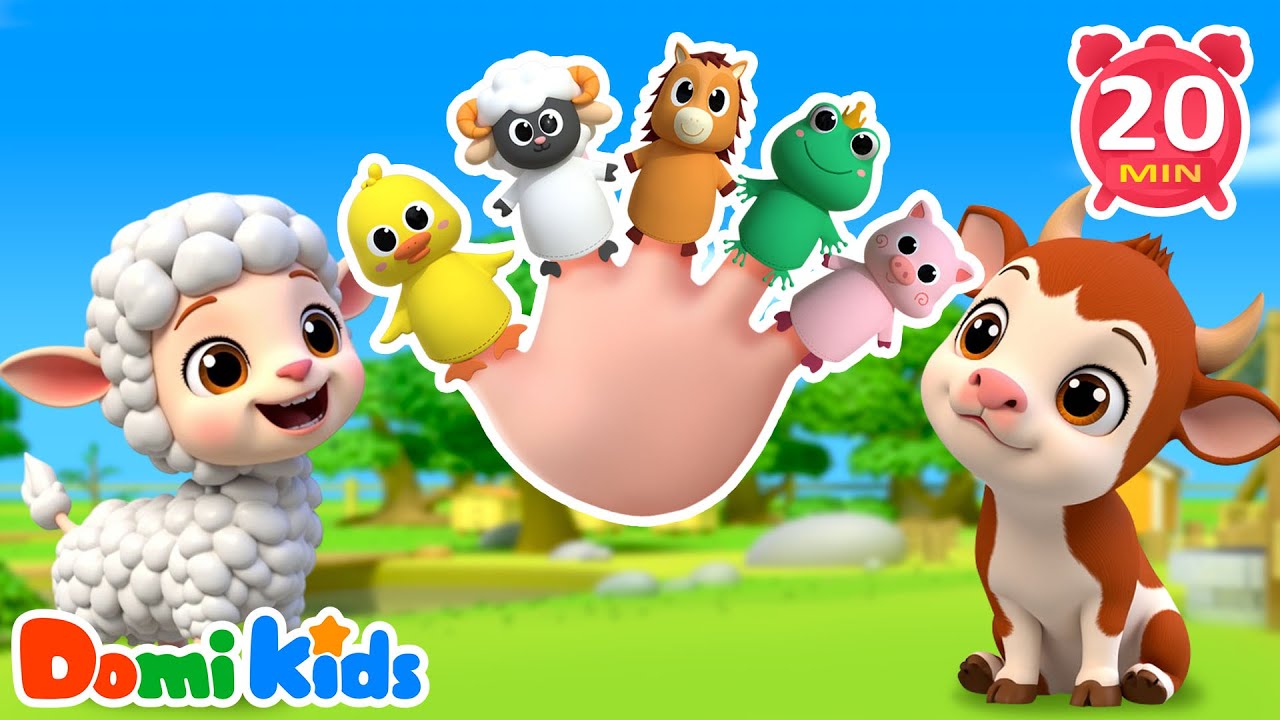 Sheep Finger, Where Are You? 🐑Fun Farm Animals Finger Family | Nursery Rhymes | Animal Party