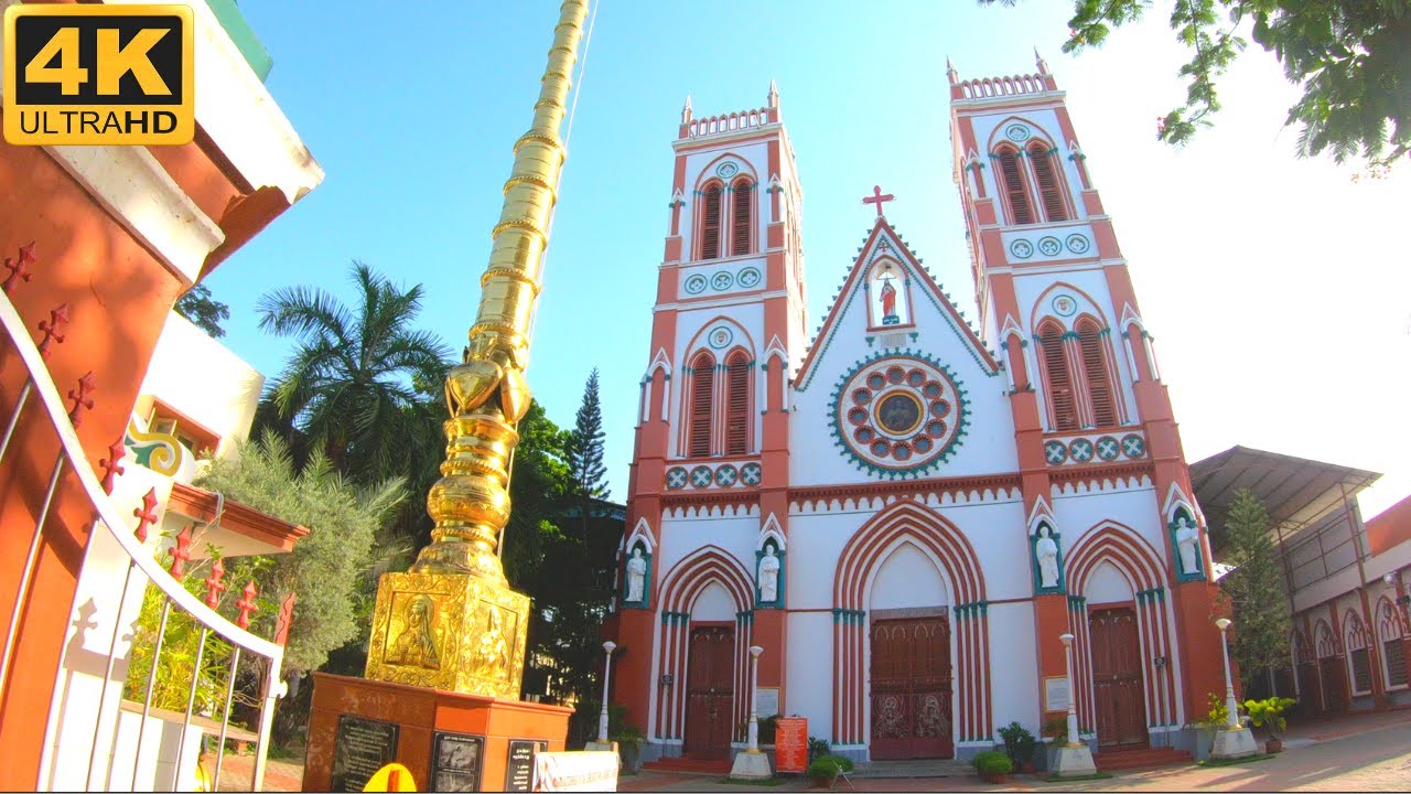 BASILICA OF THE SACRED HEART OF JESUS |  PONDICHERRY | 4K VIRTUAL TOUR