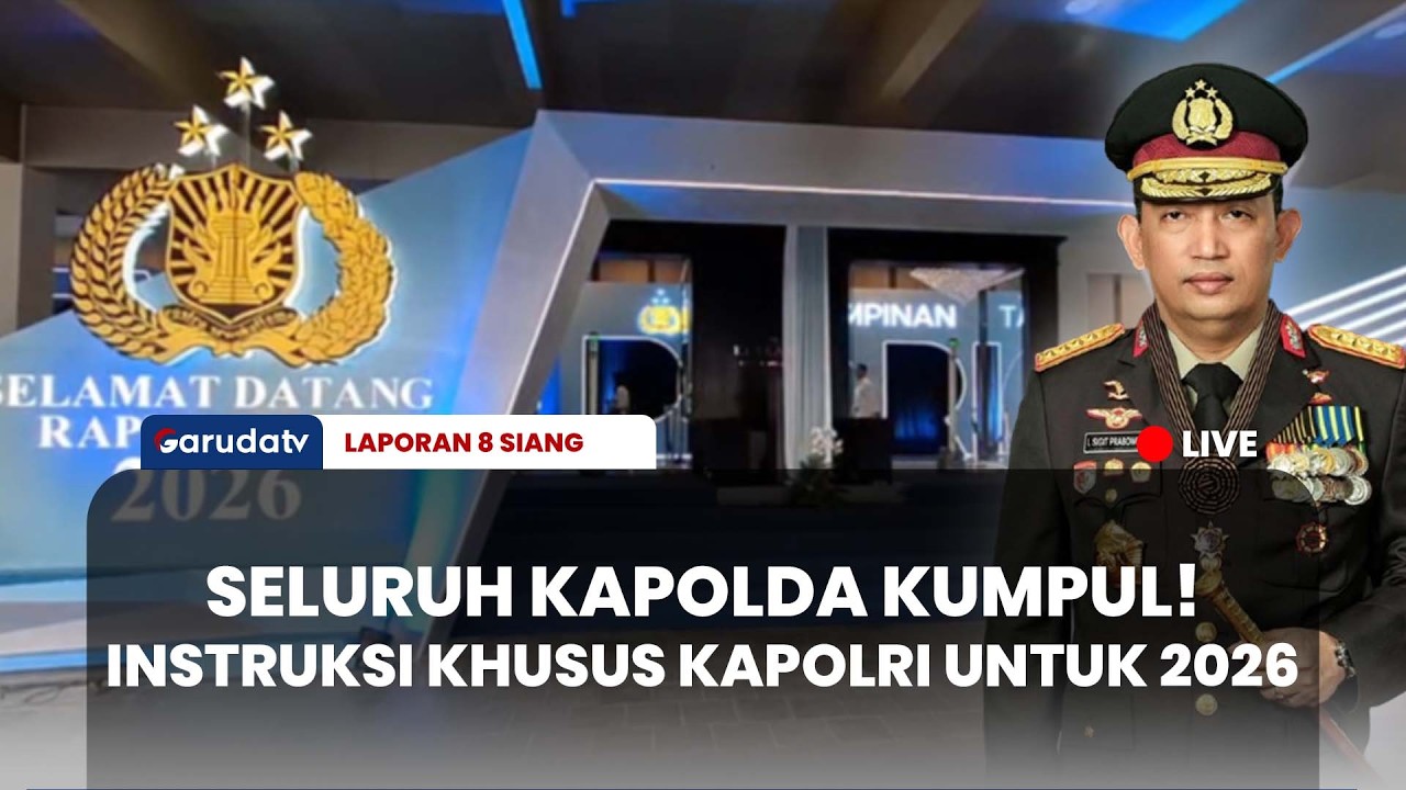 KAPOLRI KUMPULKAN SELURUH JENDERAL! Rapim Polri 2026 di TMII Siap Amankan Program Presiden Prabowo!