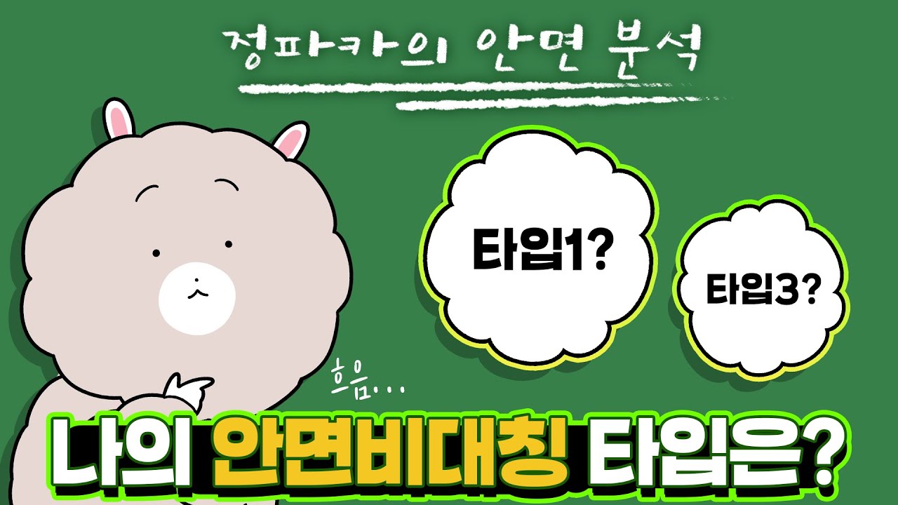당신의 안면비대칭 타입을 분석해드립니다! | 정파카