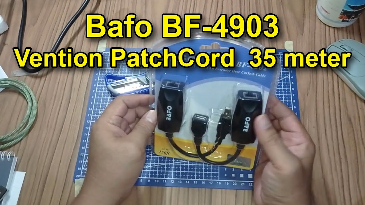 Sejauh Apa USB Extender Bisa Ditarik? Uji Bafo BF-4902 + Kabel Vention 35m