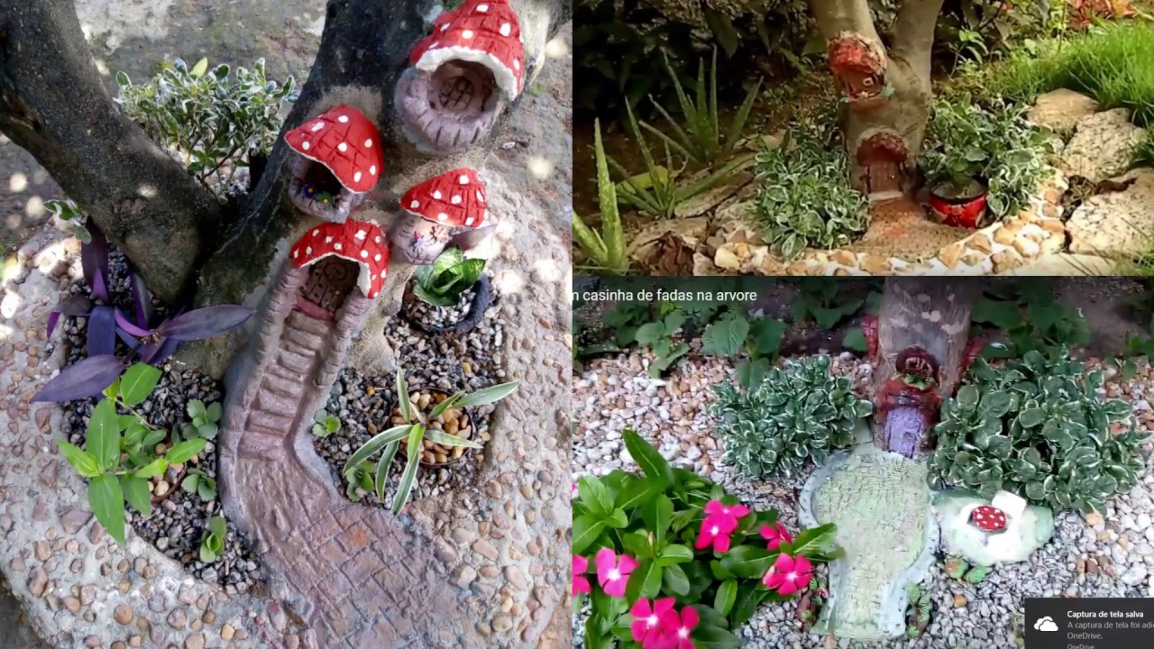 #39 Diy  como fazer casinha de fada na árvore para decorar seu jardim
