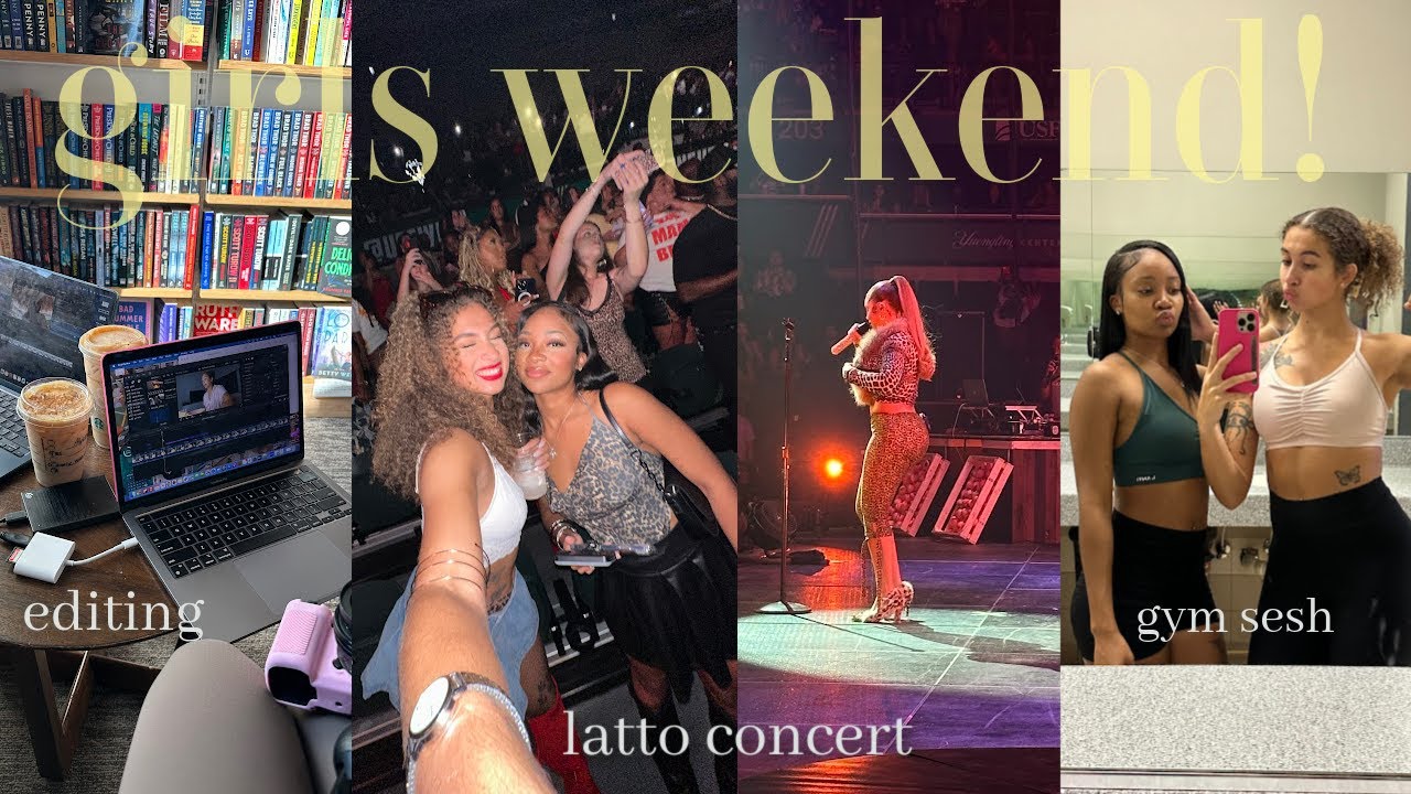 GIRLS WEEKEND W/ VADAH ✨ Latto Concert, Brunch on the Water, Shopping & Editing Together, Gym, etc.