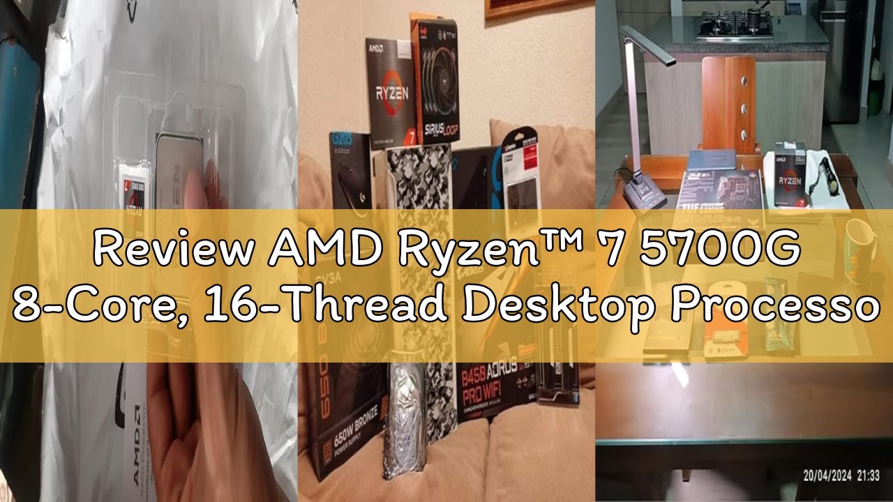 Review AMD Ryzen™ 7 5700G 8-Core, 16-Thread Desktop Processor with Radeon™ Graphics