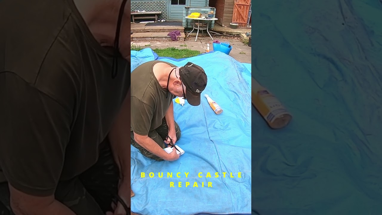 How to Repair a Bouncy Castle Rip #bouncycastle #inflatablecastle #bouncy