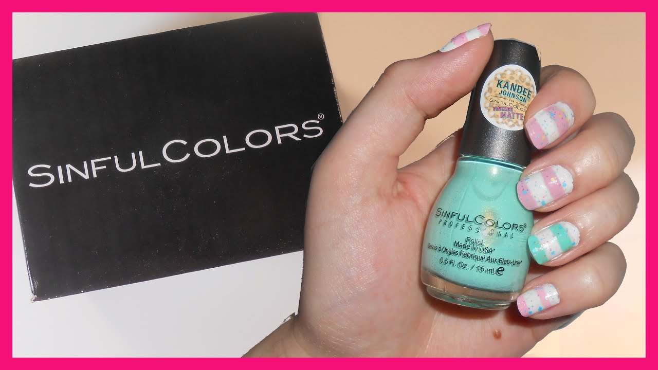Kandee Johnson's Sinful Colors Nail Polish Unboxing & Tutorial