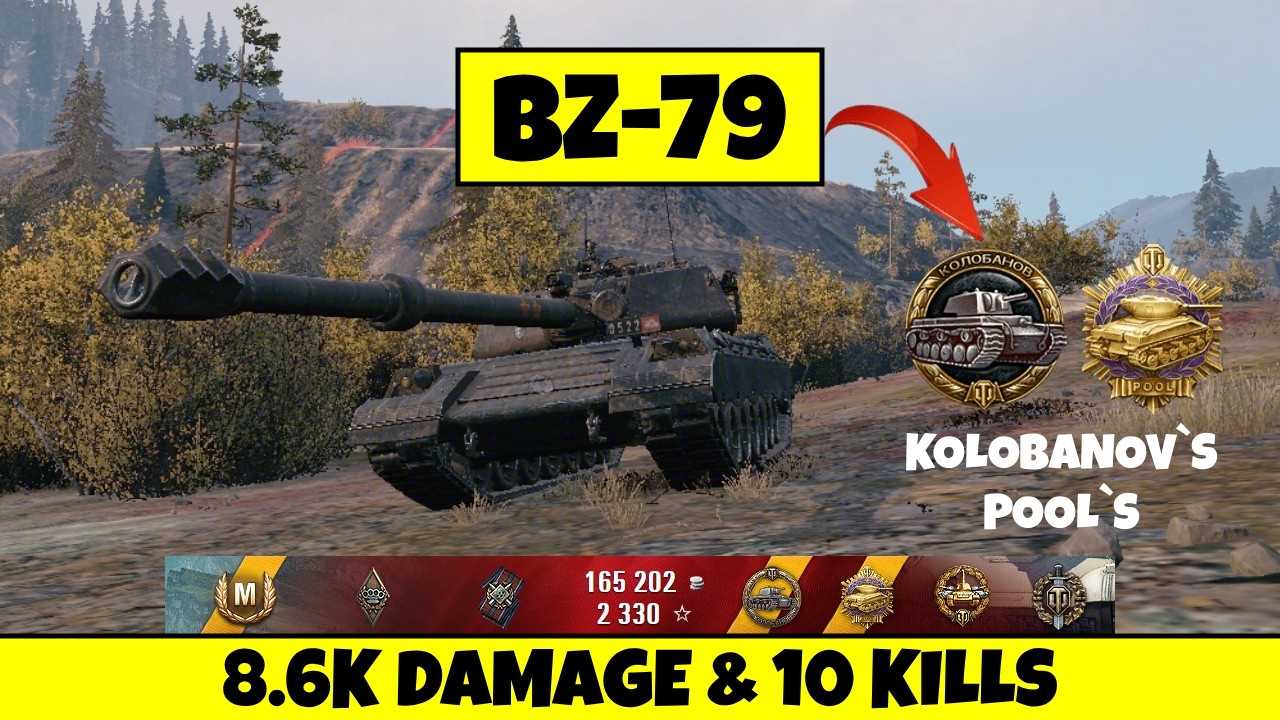BZ-79 —🥇KOLOBANOV’S and POOL`S MEDALS 🔥8.6K DAMAGE & 10 KILLS | WoT
