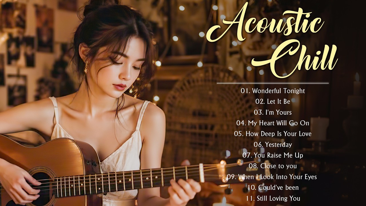 Timeless Love Songs 70s 80s 90s ❤️ Acoustic Female Covers &ndash; Wonderful Tonight, Goodbye, Heaven