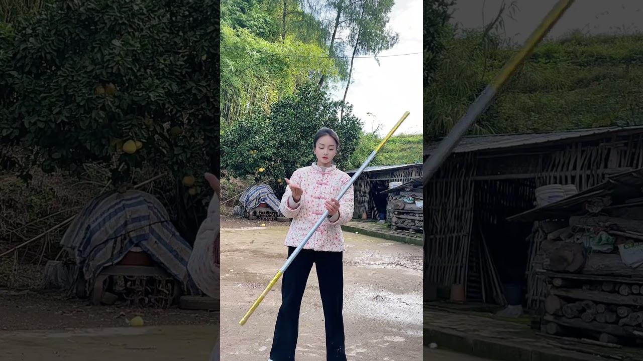 Kungfu china master 168/Hướng dẫn m&uacute;a gậy #霞光腊月#kungfu #wing chun
