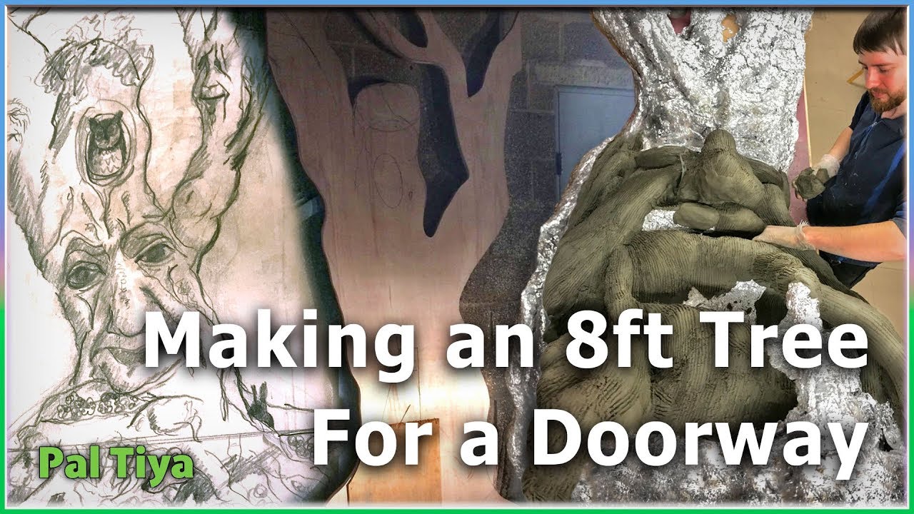 Making an 8ft Tree For A Doorway - Part 1 of the Sculpture