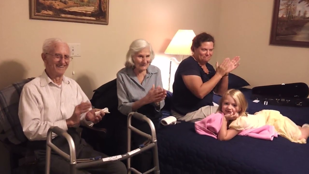 Grant Edward Marshall Performs violin for Aunt Ann and Uncle Ralph Daigle