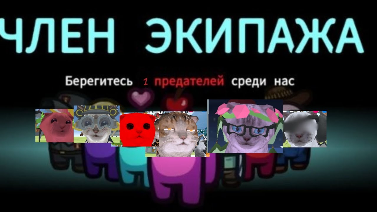 —Играем в амонг ас но в кошка симулятор заботься #кошкасимулятор #амонгас #потеряннаябуря 