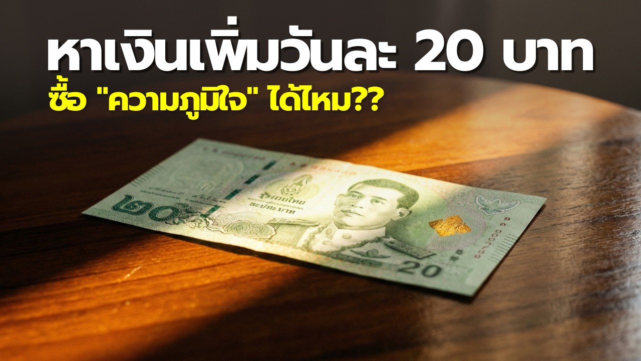 ทำไมการหาเงินเพิ่มวันละ 20 บาทจึงสำคัญกว่าที่คุณคิด !!