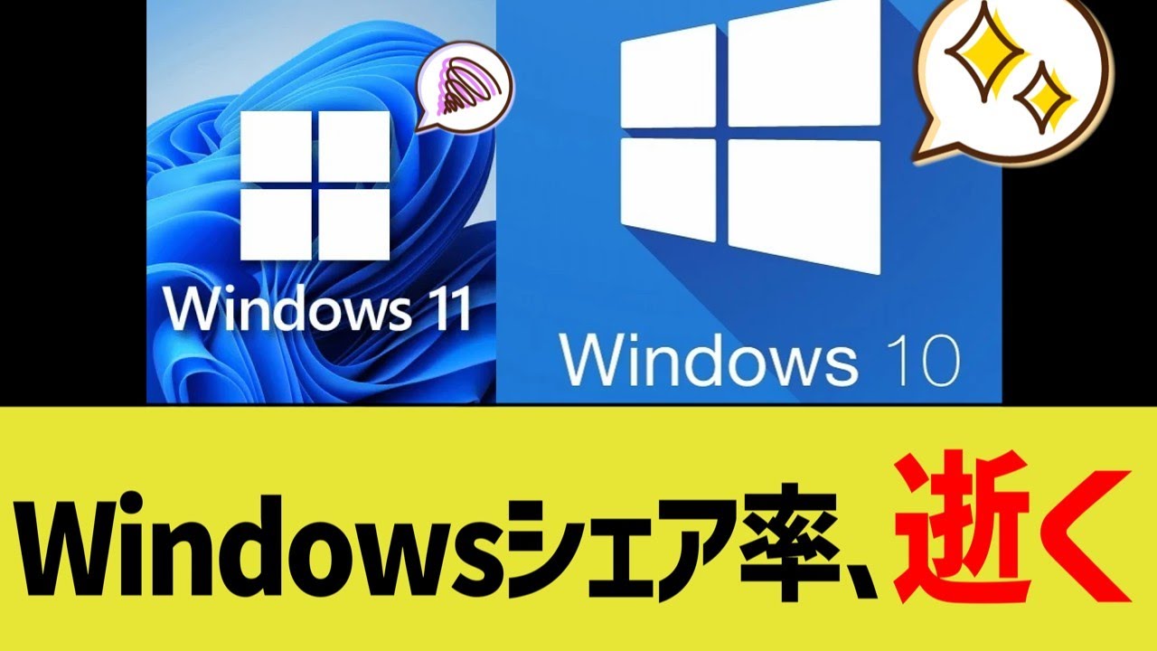 Windowsのシェア率、逝く