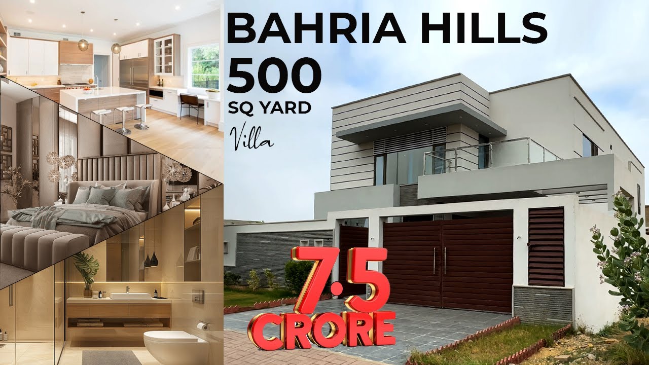 Bahria Hills| 500 Square Yards Villa in Bahria Town Karachi.