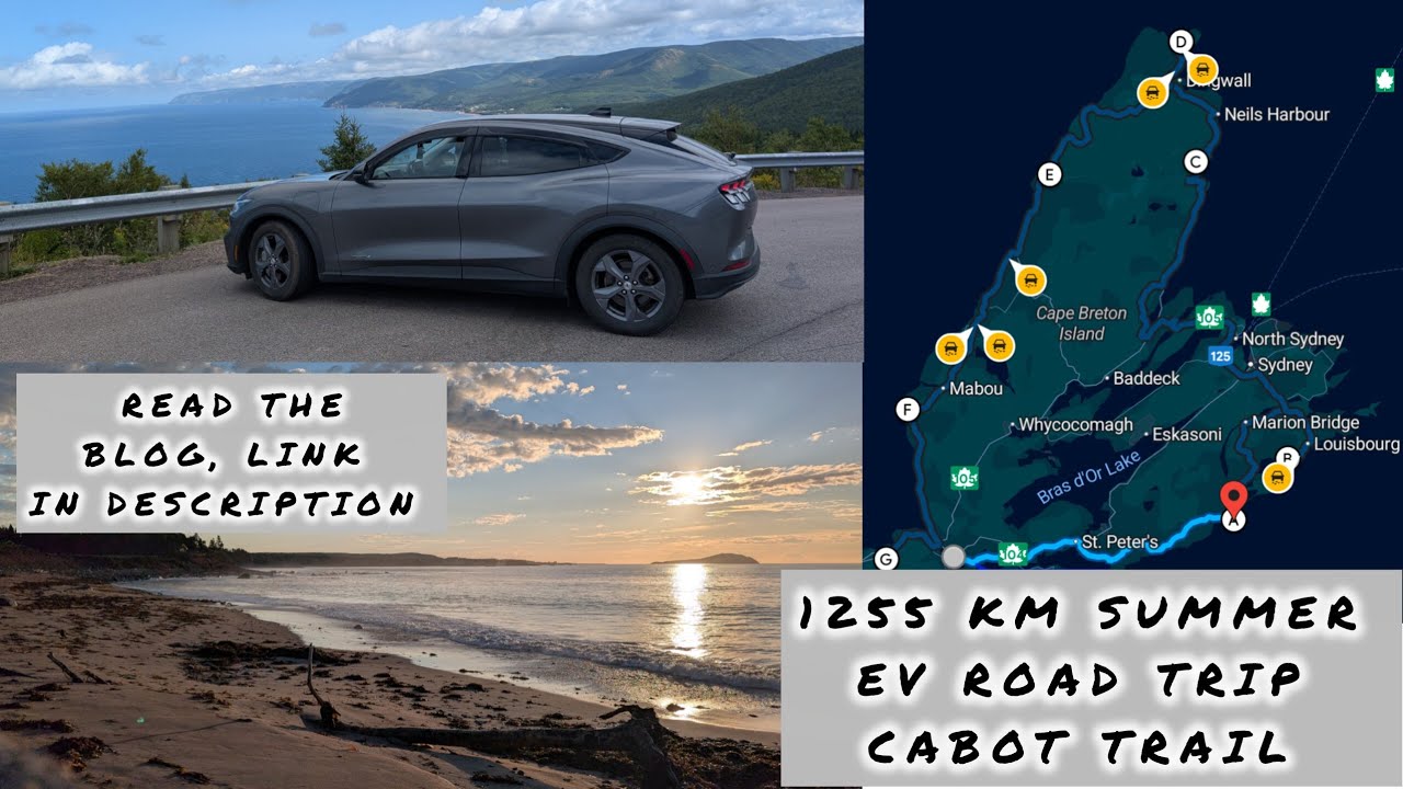 Prince Edward Island & Cabot Trail EV Road Trip over 1000 km in the RWD Mach-E EV