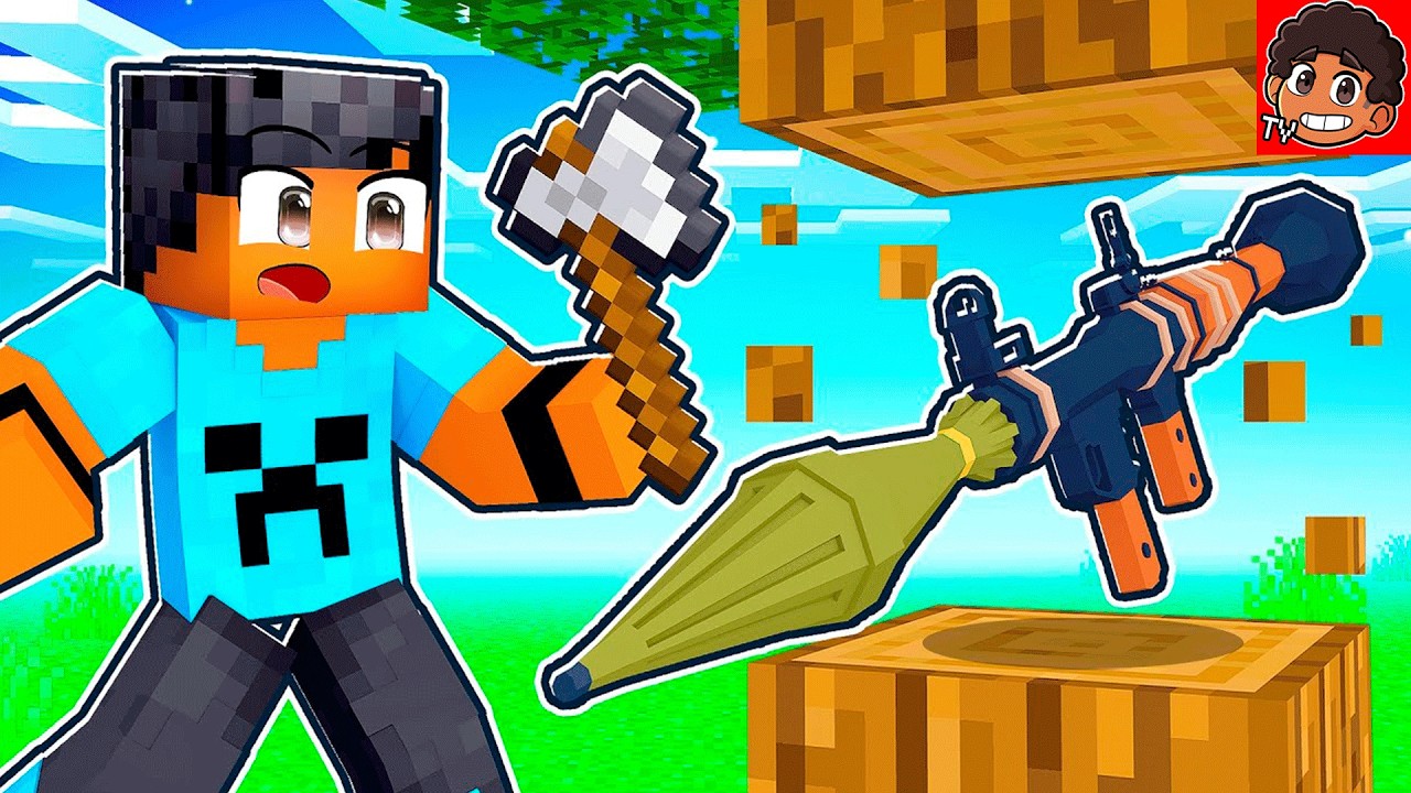 BLOCOS viram ARMAS no Minecraft