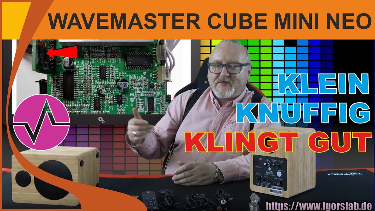 Klein, günstig und klingt gut: Wavemaster Cube Mini Neo im Test | Aktive 2.0 Stereolautsprecher
