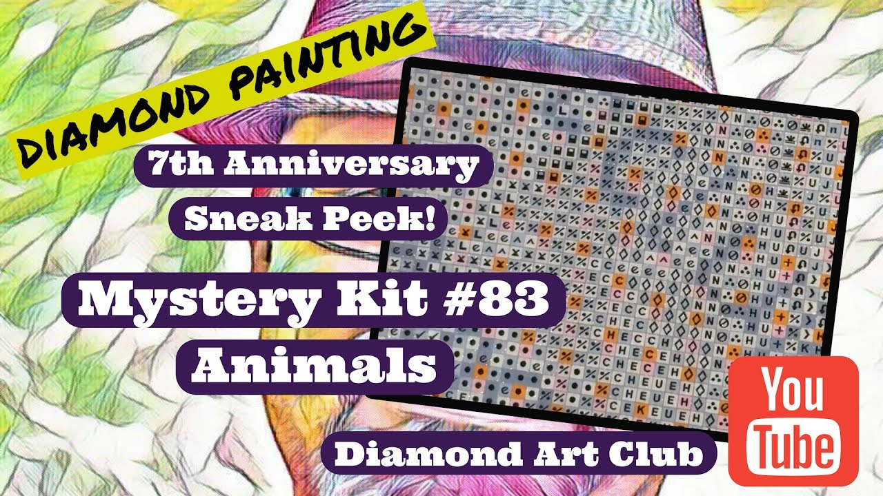 Diamond Art Club Sneak Peek - Mystery Kit #83 (Animals)