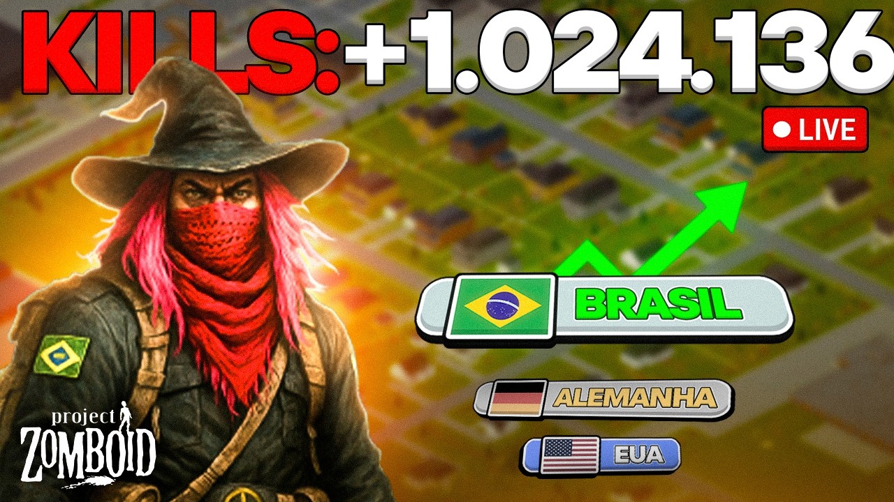 🔴 AO VIVO | 1.024.136 KILLS  7 anos de Sobrevivência | O MUNDIAL DE ZOMBOID 🇧🇷