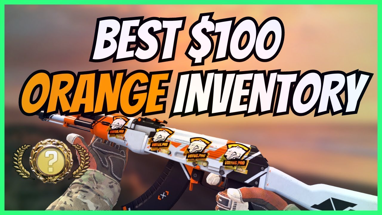 THE BEST $100 ORANGE CSGO INVENTORY! Insane Cheap Orange CS:GO Skins 2023!