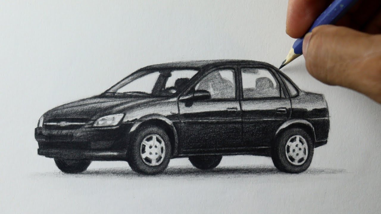 Como desenhar um Carro:  Classic  Chevrolet ( PASSO A PASSO ) narrado