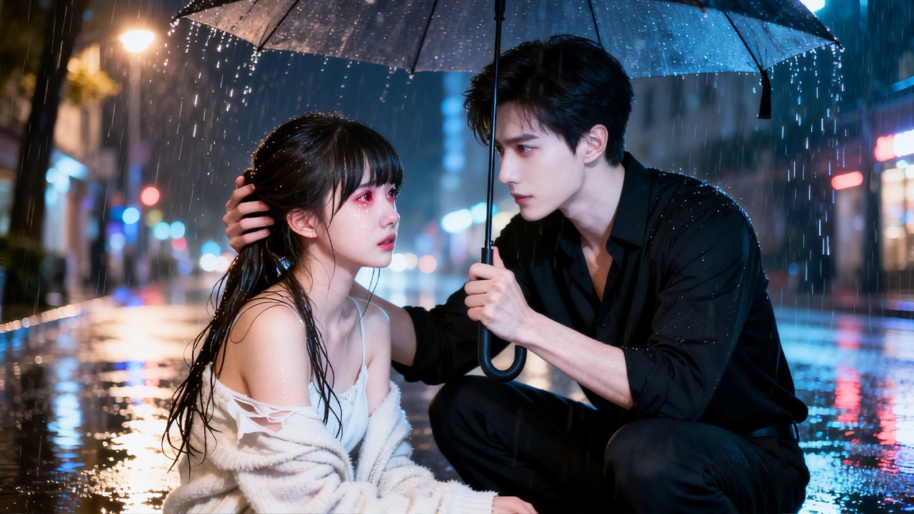 被未婚夫背叛，她哭倒在雨夜，路過的帥總裁將她「撿」回家；閃婚後她才知道原以為的偶遇救贖，其實是他蓄謀已久的靠近。#精彩短劇 #短劇全集 #甜寵