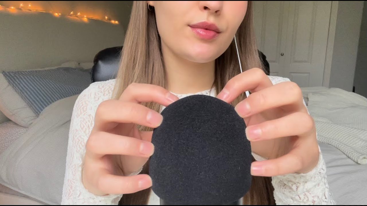 💥ASMR 30 Minutes of Foam Mic Scratching, Pumping, Swirling & Poking + ROUGH Scraping