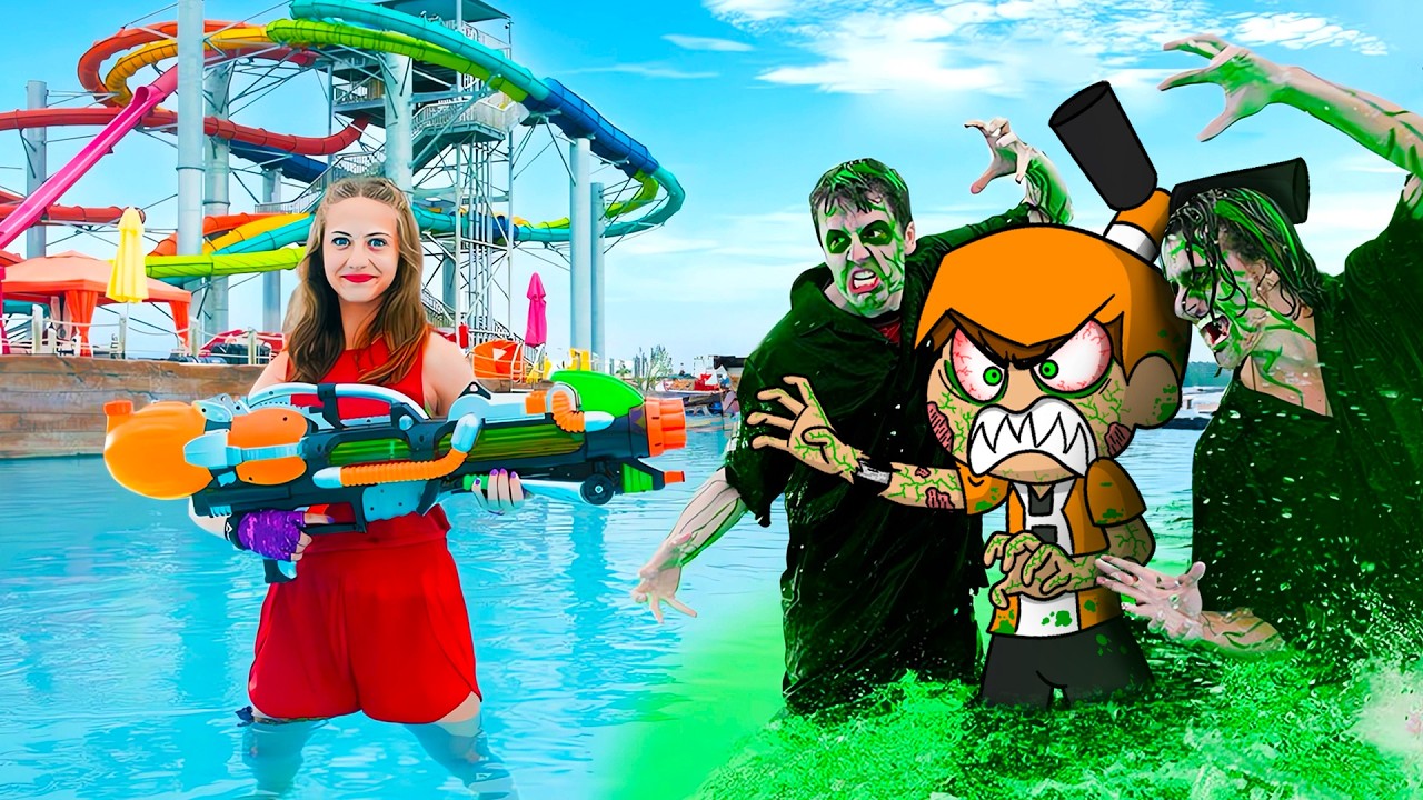 Si las Peleas de Agua Tuvieran Zombies | Palmita reacciona