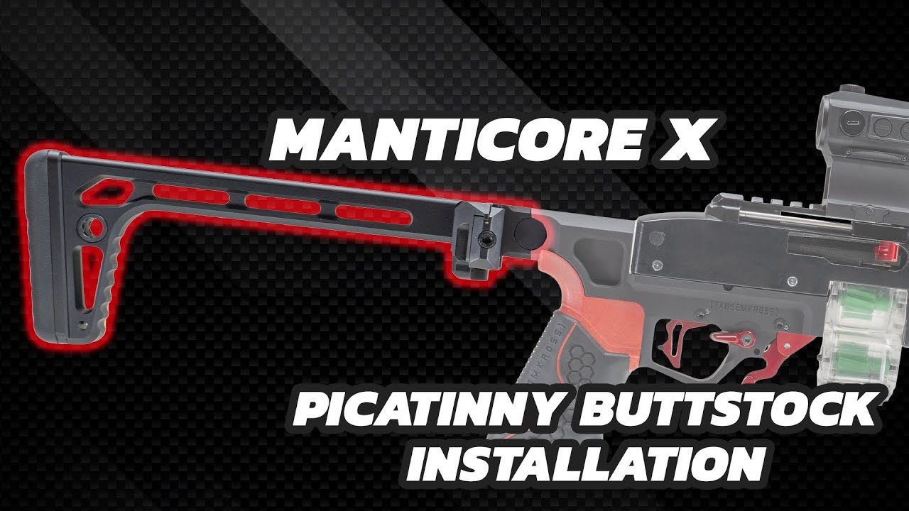 Manticore X: Установка приклада по планке Пикатинни