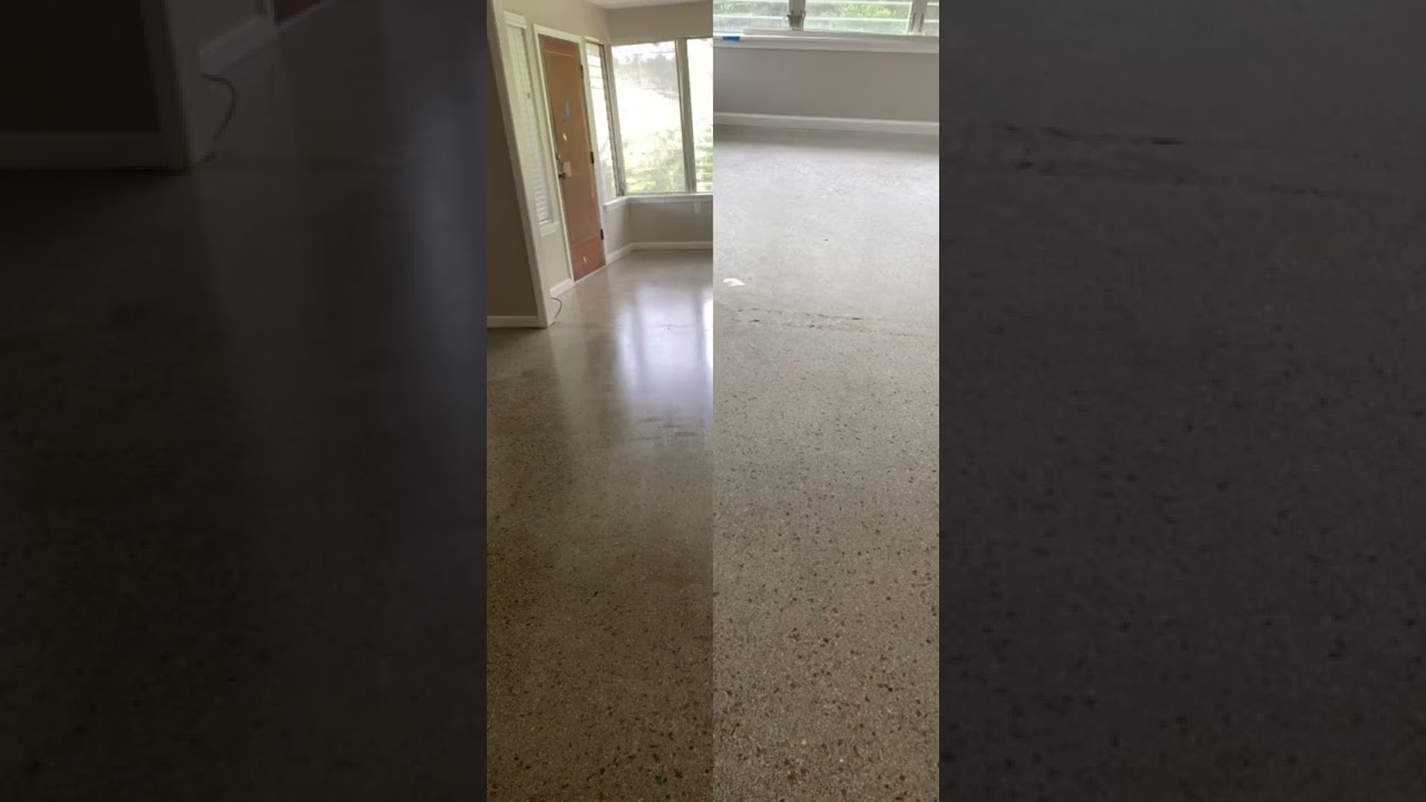 Stripping, cleaning and sealing terrazzo floors