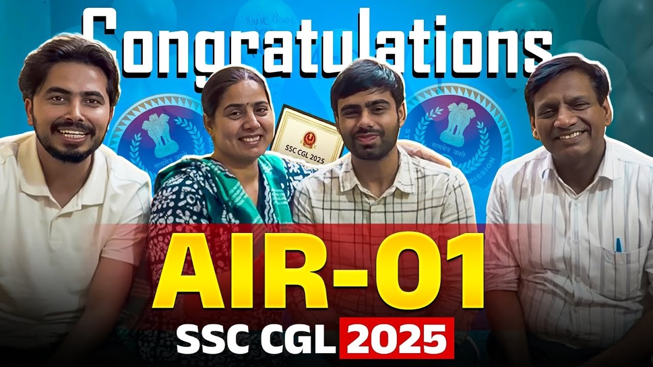 SSC CGL AIR-1 Dhruv Rana | SSC CGL 2025 Topper | Dhruv Rana Air -1 with Rohit Vaidwan Sir |