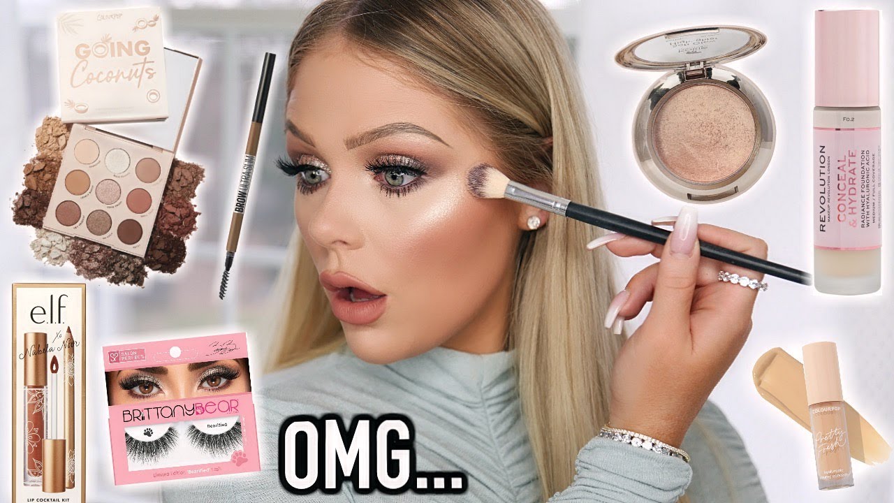 FULL FACE OF NEW DRUGSTORE MAKEUP TESTED | KELLY STRACK