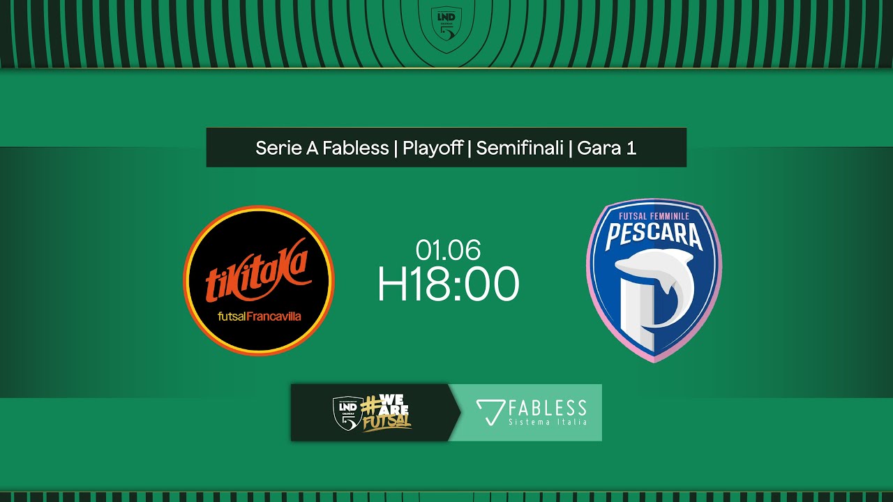 TikiTaka Francavilla-Pescara Femminile 2-3 | Serie A Fabless 2024/25 | Playoff | Semifinali - Gara-1