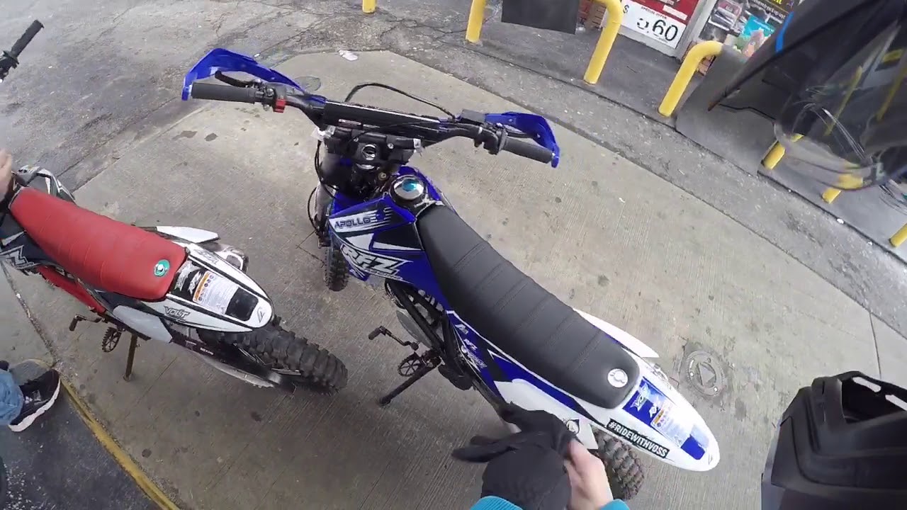 Riding around the streets on the Apollo RFZ.