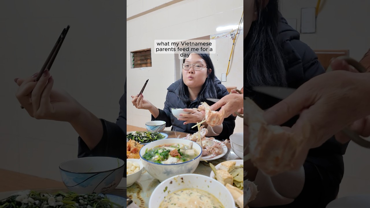 What my parents feed me for a day