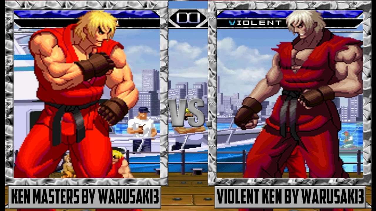 Mugen - Ken Masters vs. Violent Ken - Both by Warusaki3