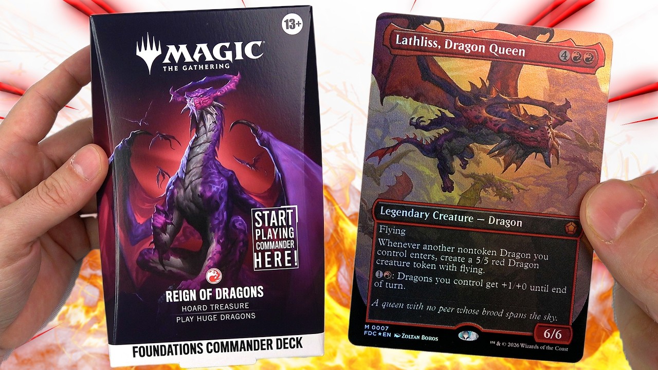 NEW REIGN OF DRAGONS Foundation Commander MTG Dragon Deck