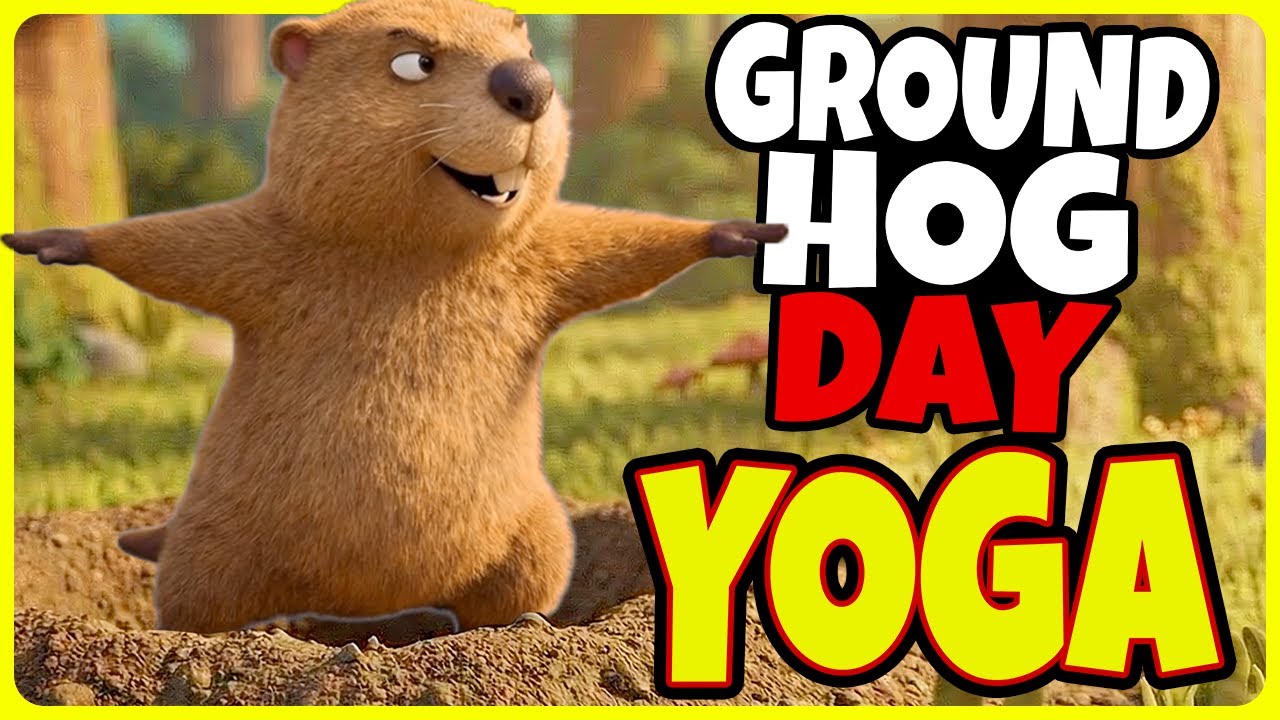 ⚡️ Groundhog Day Yoga 🎩 Relaxing Brain Break for Kids 🎩 Inspired by Cosmic Kids Yoga
